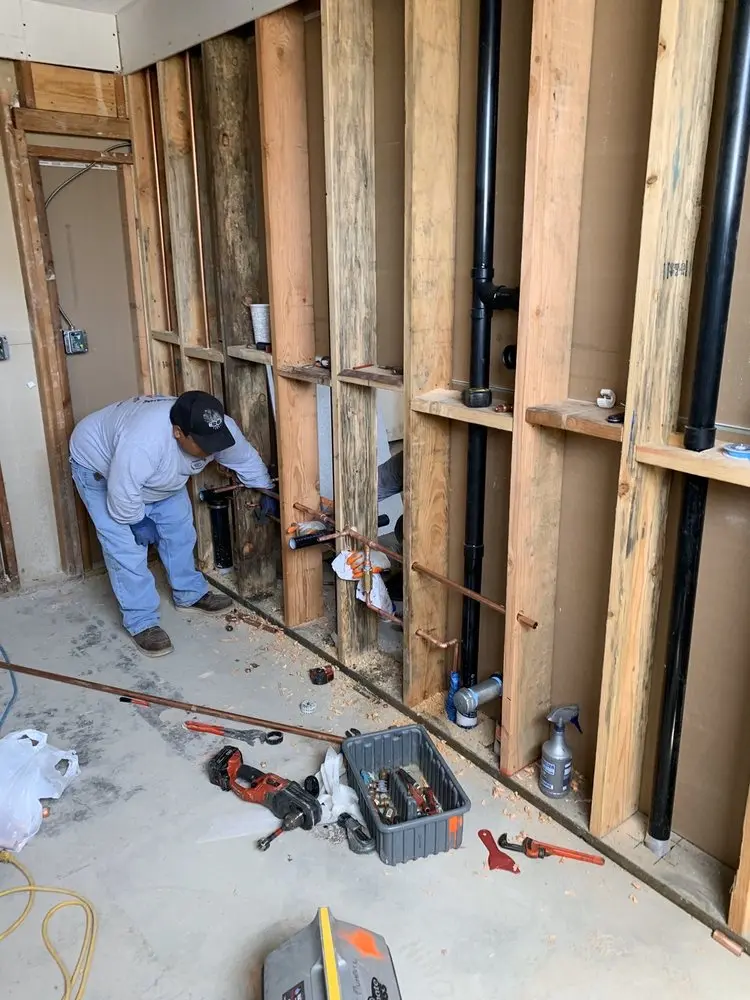 Commercial rough-in plumbing for Water Heater Replacement in Elsmere